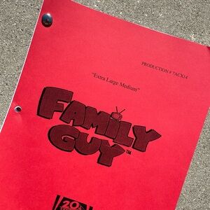 Family Guy Original 2008 Production Used Table Draft Script Seth MacFarlane